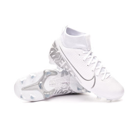 Детские бутсы Nike Mercurial Superfly VII Academy MG White/Silver #grai.com.ua