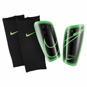 Футбольные щитки Nike Mercurial Lite Black/Green Strike #grai.com.ua