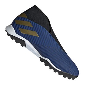 Сороконожки adidas Nemeziz Tango 19.3 TF Laceless Blue/Gold/Black #grai.com.ua