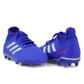 Детские бутсы Adidas Predator 19.3 FG Bold Blue/Silver Metallic/Active Red #grai.com.ua