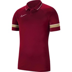 Футболка Nike Academy 21 Polo Team Red/White/Jersey Gold #grai.com.ua