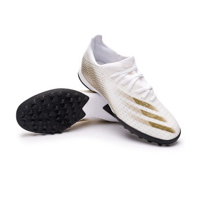Сороконожки Adidas X Ghosted.3 TF White/Metallic Gold/Core Black #grai.com.ua