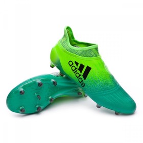 Бутсы Adidas X 16+ Purespeed FG Green/Black/Green #grai.com.ua