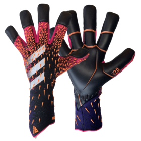 Вратарские перчатки Adidas Predator 21 Pro Hybrid Black/Shock Pink/Collegiate Purple/White #grai.com.ua