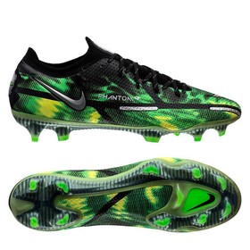 Бутсы Nike Phantom GT2 Elite FG 'SHOCK WAVE' Black/Metallic Platinum/Green Strike #grai.com.ua
