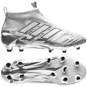 Детские бутсы adidas ACE 17+ PureControl FG Gray/White/Black #grai.com.ua