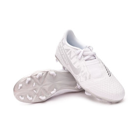 Детские бутсы Nike Phantom Venom Academy FG White/Silver #grai.com.ua