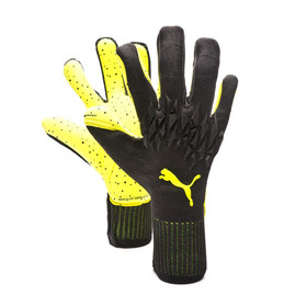 Вратарские перчатки PUMA Future Grip 19.1 Black/Yellow #grai.com.ua