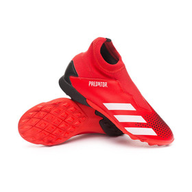 Детские сороконожки adidas Predator 20.3 Laceless TF Active Red/White/Black #grai.com.ua
