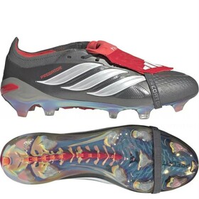 Бутси Adidas Predator 26 Elite FT FG Iron Metallic/Zero Metallic/Lucid Red