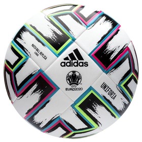 Футбольный мяч adidas Uniforia EURO 2020 League White/Black/Signal Green/Bright Cyan #grai.com.ua