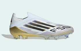 Бутси Adidas F50 Elite Laceless FG White/Black/Metallic Gold Бутси Adidas F50 Elite Laceless FG White/Black/Metallic Gold