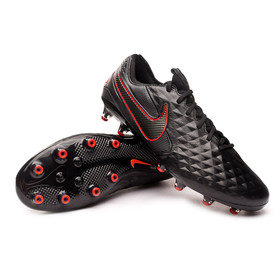Бутсы Nike Tiempo Legend VIII Elite AG-PRO Black/Dark Smoke Grey/Red #grai.com.ua