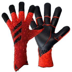 Вратарские перчатки Adidas Predator 21 Pro Hybrid Red/Black #grai.com.ua