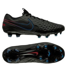 Бутсы Nike Tiempo Legend VIII Elite FG Black/Siren Red/Light Photo Blue #grai.com.ua