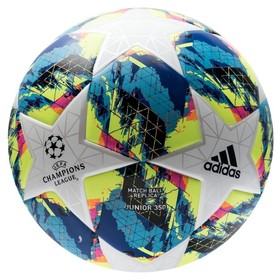 Футбольный мяч adidas UEFA Champions League 19/20 Junior 350g White/Bright Cyan/Yellow/Shock Pink #grai.com.ua