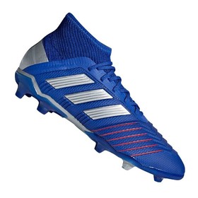 Детские бутсы adidas Predator 19.1 FG/AG Blue/Silver/Red #grai.com.ua