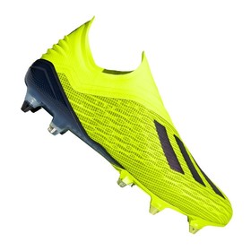Бутсы adidas X 18+ SG Yellow/Black/White #grai.com.ua