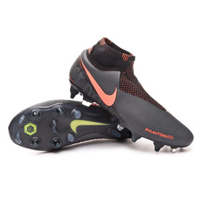Бутсы Nike Phantom Vision Elite DF SG-PRO Anti-Clog Dark Grey/Mango/Black #grai.com.ua