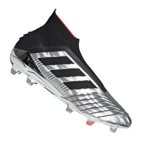 Бутсы adidas Predator 19+ FG Silver/Black/Red Бутсы adidas Predator 19+ FG Silver/Black/Red