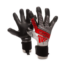 Вратарские перчатки adidas Predator Hybrid Pro Silver/Black/Red #grai.com.ua