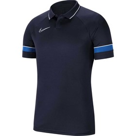 Футболка Nike Academy 21 Polo Obsidian/White/Royal Blue #grai.com.ua