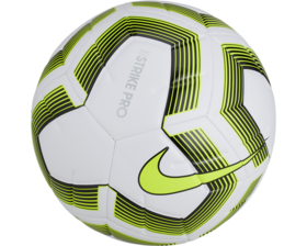 Футбольный мяч Nike Strike Pro Team White/Lime #grai.com.ua