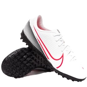 Детские сороконожки Nike Mercurial Vapor XIII Academy TF White/Laser Crimson/Black #grai.com.ua