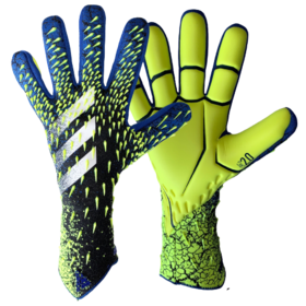 Вратарские перчатки Adidas Predator 21 Pro Black/Team Royal Blue/Solar Yellow/White #grai.com.ua