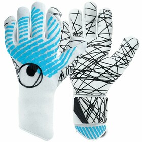 Воротарські рукавички Uhlsport Fangmaschine CyberTec Ultragrip SC White/Cyber Blue/Black