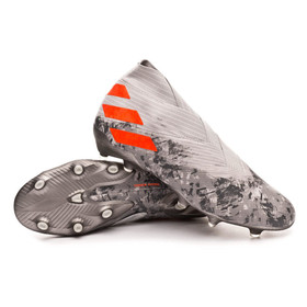 Бутсы adidas Nemeziz 19+ FG Grey two/Solar orange/Chalk white #grai.com.ua