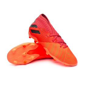 Детские бутсы Adidas Nemeziz 19.3 FG Signal Coral/Core Black/Glory Red #grai.com.ua