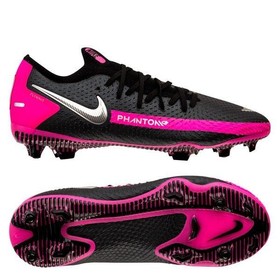 Детские бутсы Nike Phantom GT Elite Black/Metallic Silver/Pink Blast #grai.com.ua