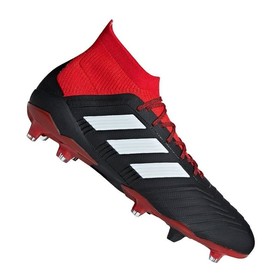 Бутсы adidas Predator 18.1 FG/AG Black/White/Red #grai.com.ua