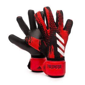 Вратарские перчатки Adidas Predator League Black/Red #grai.com.ua