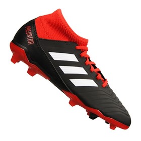 Детские бутсы adidas Predator 18.3 FG/AG Black/White/Red #grai.com.ua