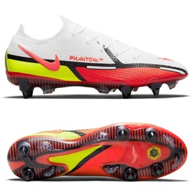 Бутсы Nike Phantom GT 2 Elite SG-PRO Anti-Clog White/Black/Bright Crimson/Pink Blast #grai.com.ua