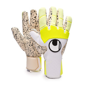 Вратарские перчатки Uhlsport Pure Alliance Supergrip+ Finger Surround White/Fluo Yellow/Black #grai.com.ua