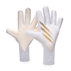Вратарские перчатки Adidas X Pro White/Gold Metallic/Silver Metallic #grai.com.ua