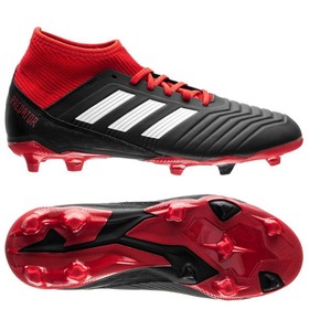 Детские бутсы adidas Predator 18.3 FG/AG Black/White/Red #grai.com.ua