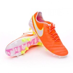 Детские бутсы Nike Tiempo Legend VI FG Orange/White/Volt #grai.com.ua