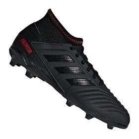 Детские бутсы adidas Predator 19.3 FG/AG Black/Red #grai.com.ua