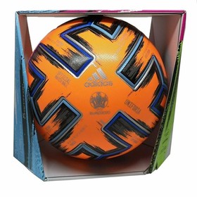Футбольный мяч adidas Uniforia Pro Winter EURO 2020 OMB Orange/Black/Blue #grai.com.ua