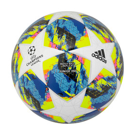 Футбольный мяч adidas UEFA Champions League 19/20 Junior 350g White/Bright Cyan/Yellow/Shock Pink #grai.com.ua