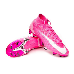 Бутсы Nike Mercurial Superfly VII Elite FG Mbappé Rosa Pink Blast/White/Black #grai.com.ua