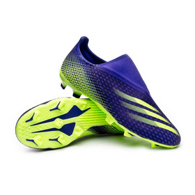 Бутсы adidas X Ghosted.3 Laceless FG/AG Energy Ink/Signal Green #grai.com.ua