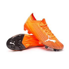 Бутсы PUMA ULTRA 1.1 FG/AG Shocking Orange/Puma Black #grai.com.ua