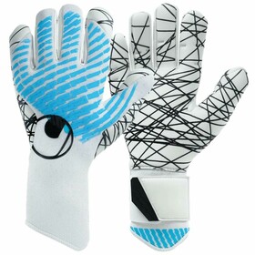 Воротарські рукавички Uhlsport Fangmaschine CyberTec Ultragrip HN White/Cyber Blue/Black