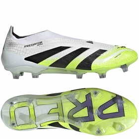 Бутси adidas Predator Laceless Elite FG White/Core Black/Lucid Lemon