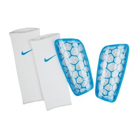 Футбольные щитки Nike Mercurial Flylite White/Blue #grai.com.ua
